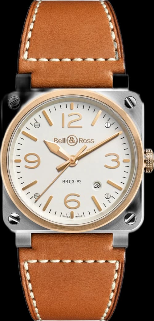 Bell and Ross Aviation BR0392-ST-PG/SCA