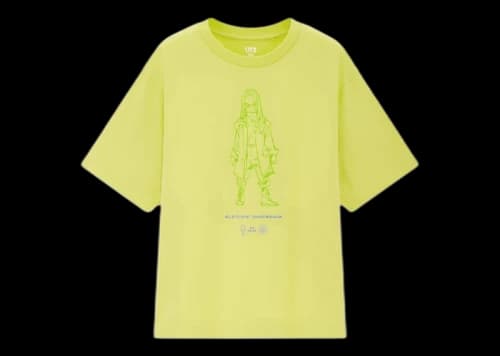 Billie Eilish Sketch T-Shirt (US Womens Sizing) Green