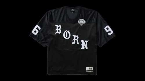 Born X Raised Paranoia Football Jersey Black