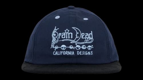 Brain Dead California Designs Long Brim Hat Navy