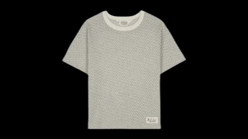 Brain Dead Jacquard Broken Stripe T-Shirt Grey