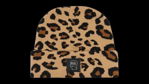 Brain Dead Logohead Beanie Leopard