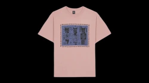 Brain Dead Mind Games T-Shirt Mauve