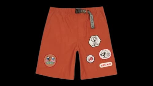 Brain Dead Nylon Baggy Climber Short Rust