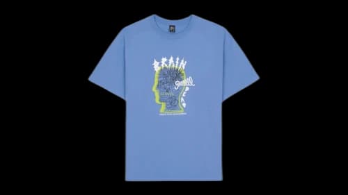 Brain Dead Ringing Ear T-Shirt Blue