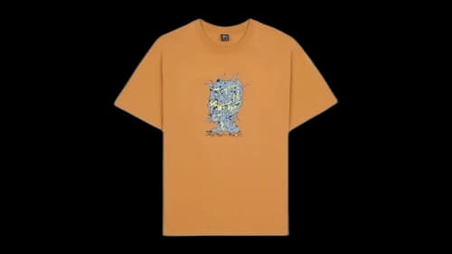 Brain Dead Scrambled Head T-Shirt Cumin