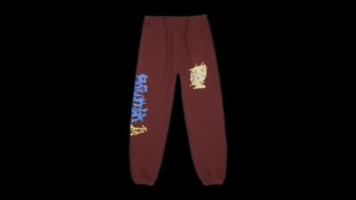 Brain Dead Scrambled Sweatpant Maroon