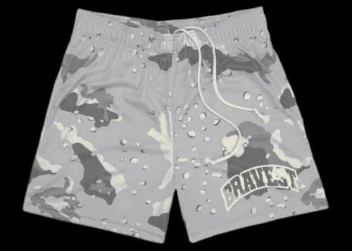 Bravest Studios Camo Shorts Grey