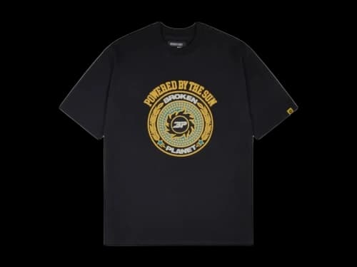 Broken Planet Crest T-shirt Midnight Black