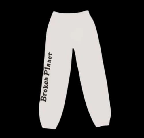 Broken Planet Sweatpants White