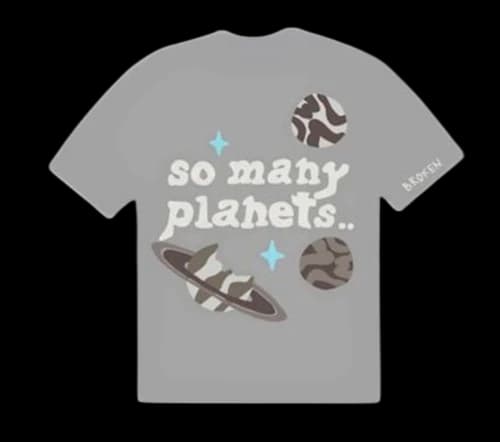 Broken Planet So Many Planets T-shirt Grey
