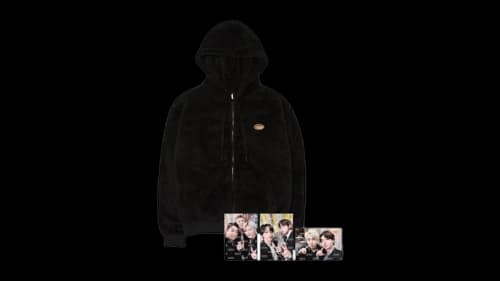 BTS PTD On Stage Fleece Zip-Up Hoodie Multicolor