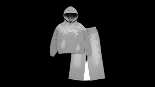 BTS Tour Hoodie/Pant Set Grey