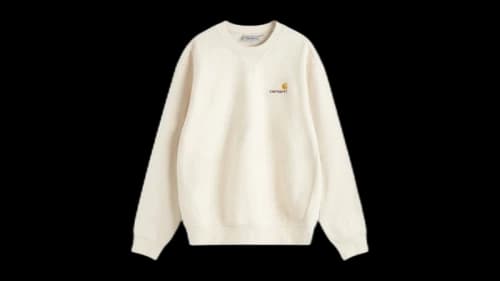 Carhartt WIP American Script Sweatshirt Moonbeam