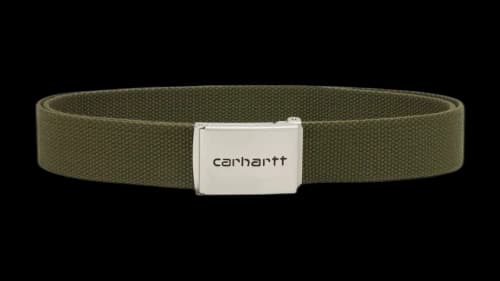 Carhartt WIP Chrome Clip Belt Office Green
