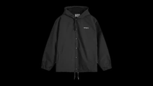 Carhartt WIP Hooded Coach Jacket Black/White