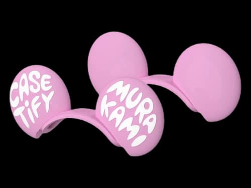 CASETiFY x Murakami Mr. Dob Headphone Case Pink