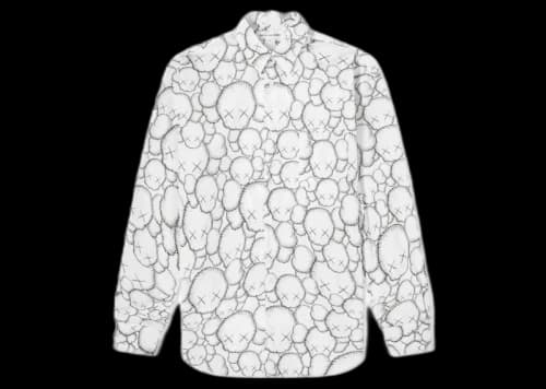 Comme des Garçons CDG Shirt x KAWS Classic Poplin Shirt White/Black