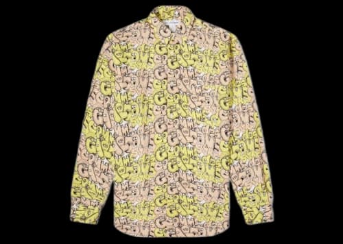 Comme des Garçons CDG Shirt x KAWS Classic Poplin Shirt Yellow/Pink