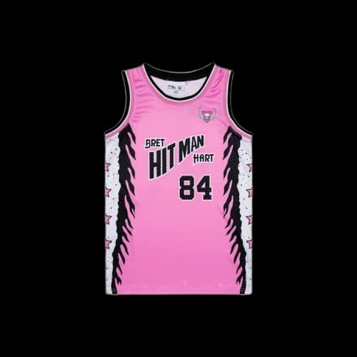 Chalk Line Bret Hart Retro Basketball Jersey Pink