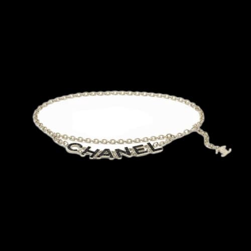 Chanel Belt Gold-tone Black/Gold