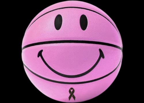 Chinatown Market BCRF Smiley Basketball Pink