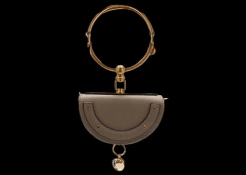 Chloe Nile Minaudiere Mini Motty Grey