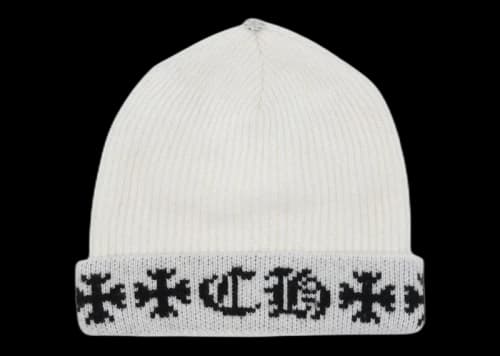 Chrome Hearts Big Daddy Cashmere Beanie White