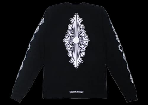 Chrome Hearts Floral Cross L/S T-shirt Black