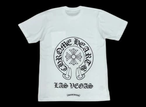 Chrome Hearts Las Vegas Horseshoe Logo T-shirt White
