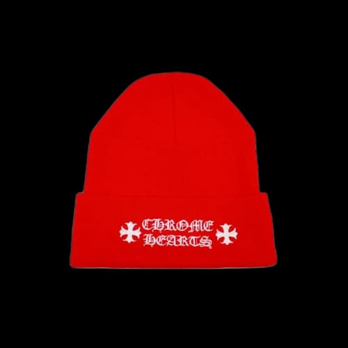 Chrome Hearts Logo Beanie Red