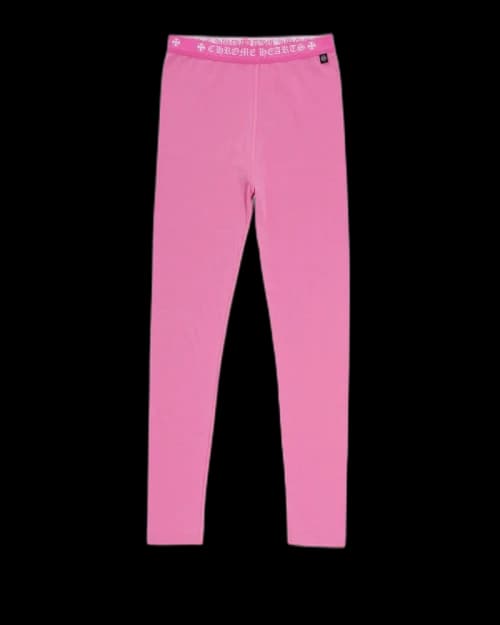 Chrome Hearts Logo Leggings Pink