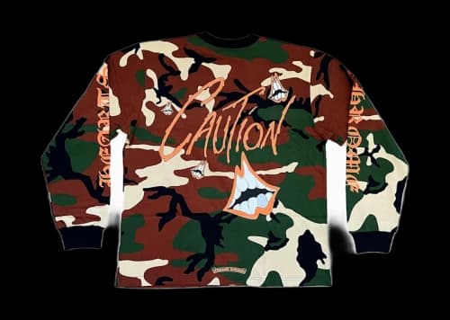 Chrome Hearts Matty Boy Caution L/S T-shirt Camo