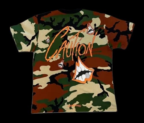 Chrome Hearts Matty Boy Caution T-shirt Camo