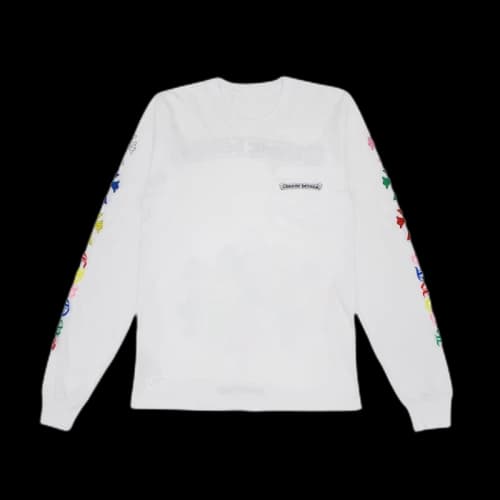 Chrome Hearts Multi Color Cross L/S T-shirt White