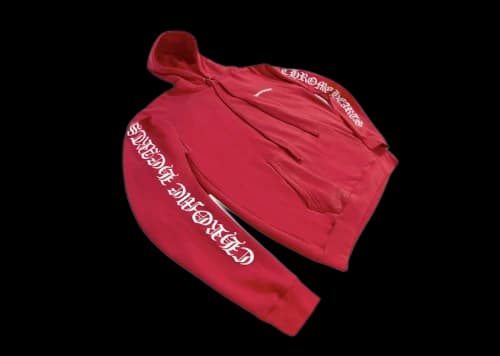 Chrome Hearts Red Hoodie Red/White