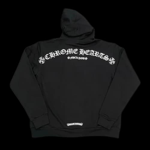 Chrome Hearts Shoulder Logo Hoodie Black