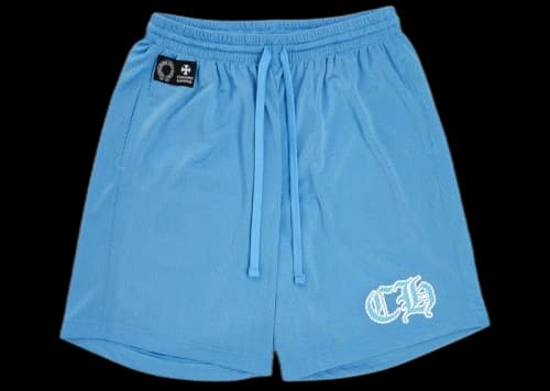 Chrome Hearts Sports Mesh Varsity Shorts Blue