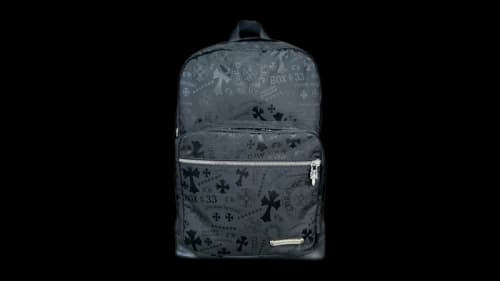 Chrome Hearts Stencil 7th Grade Nylon Backpack Black
