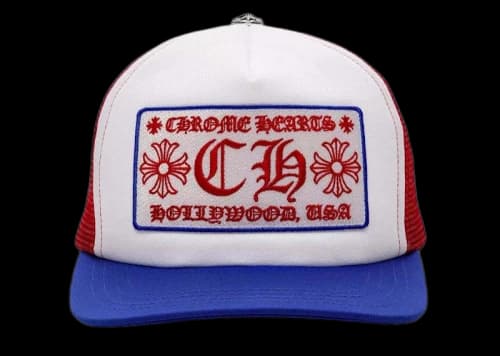 Chrome Hearts Trucker Hat Blue/Red/White