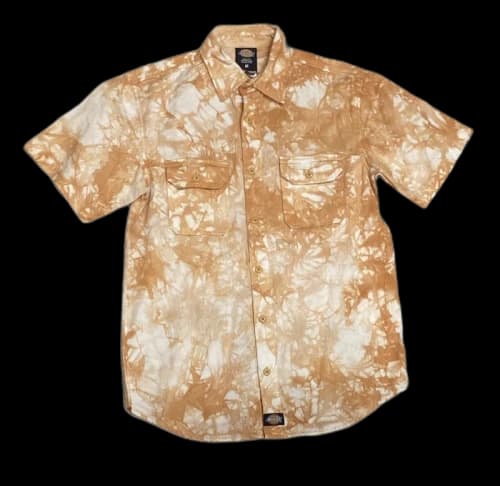 CLOT x Dickies Dragon Tie Dye S/S Work Shirt Brown