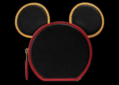 Coach x Keith Haring Disney Coin Case Black