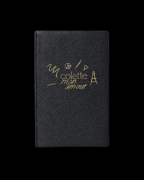 Colette Mon Amour Smythson Notebook Black