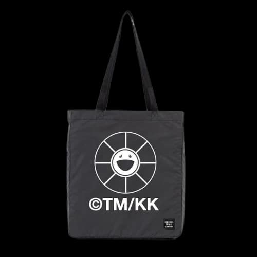 Takashi Murakami Flower Packable Tote Bag Black