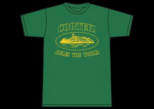 Corteiz 2019 OG Alcatraz T-shirt Forest Green