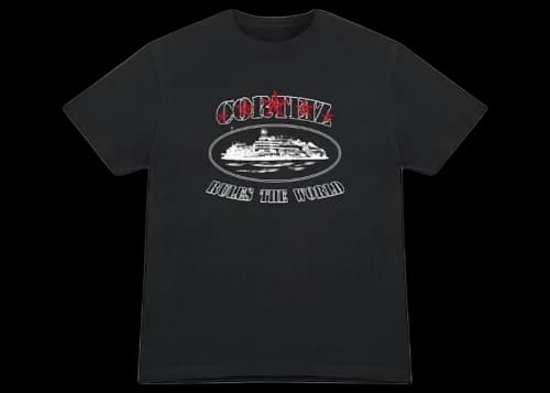 Corteiz 5 Starz Alcatraz Tee Black