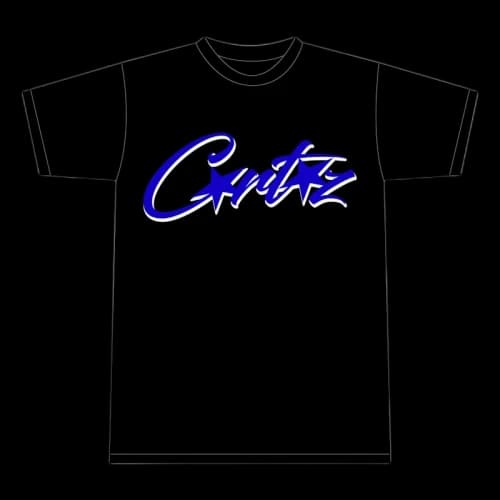 Corteiz Allstarz T-shirt Black/Blue