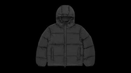 Corteiz Bolo Down Jacket Triple Black