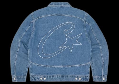Corteiz C-Star Denim Trucker Jacket Blue