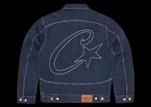 Corteiz C-Star Stitch-Down Denim Jacket Dark Wash
